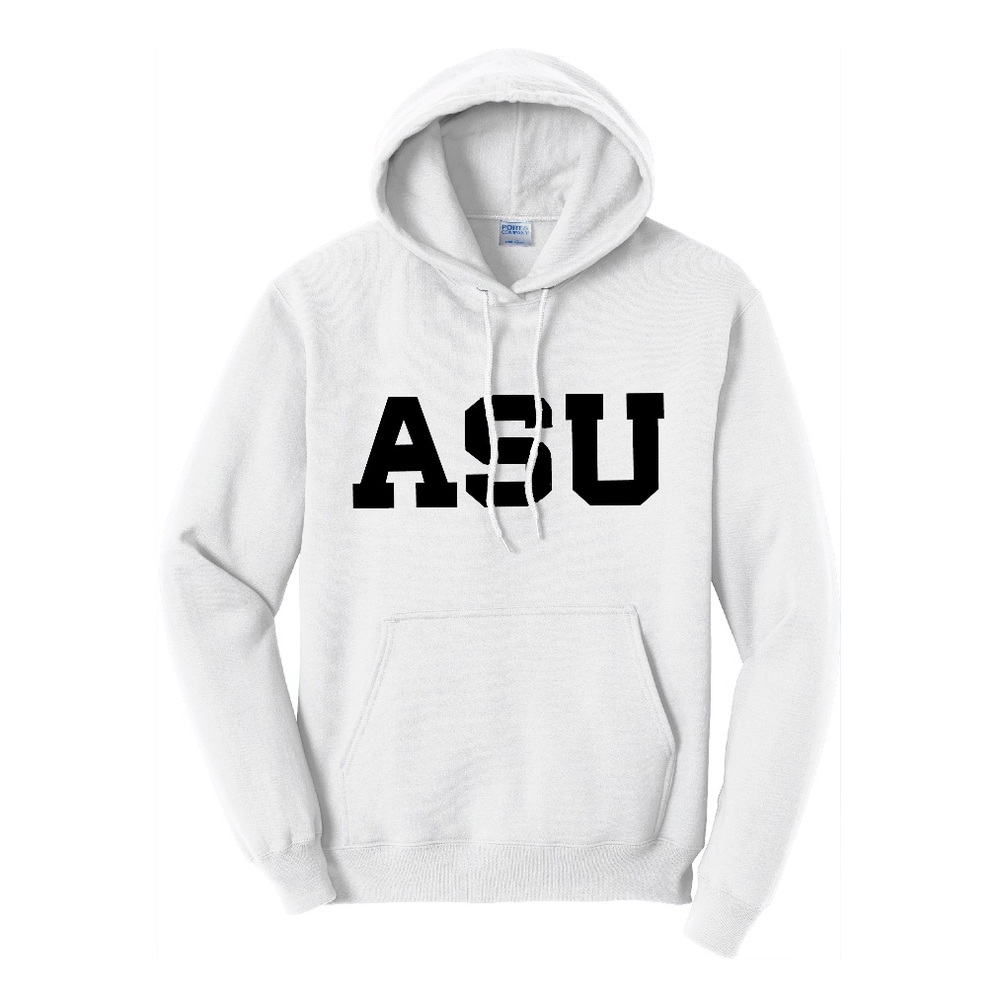 ASU White Hoodie Sweatshirt (Arizona State)